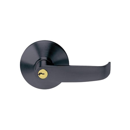 Tell Keyed Entry Lever Trim, Matte Black EX100477